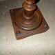 Wooden pedestal column
