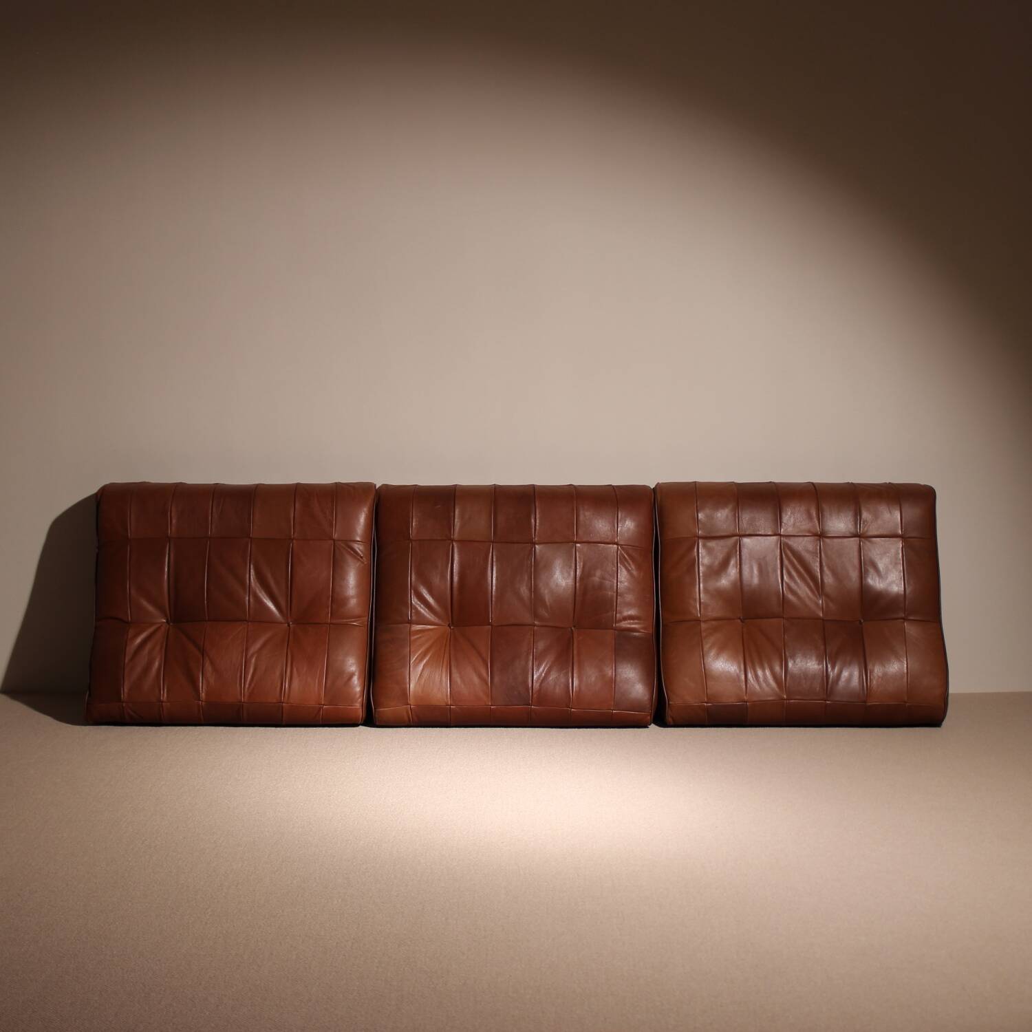 Daybed ‚DS-80‘ in Cognac Patchwork Leather by De Sede | Switzerland 1970s