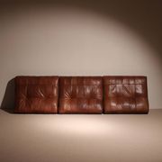 Daybed ‚DS-80‘ in Cognac Patchwork Leather by De Sede | Switzerland 1970s