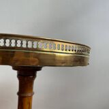 Table guéridon marbre bordeaux