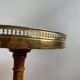 Burgundy marble pedestal table