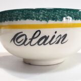 Bol à oreilles HB Quimper à prénom Alain