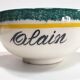 Bowl with ears HB Quimper with name Alain