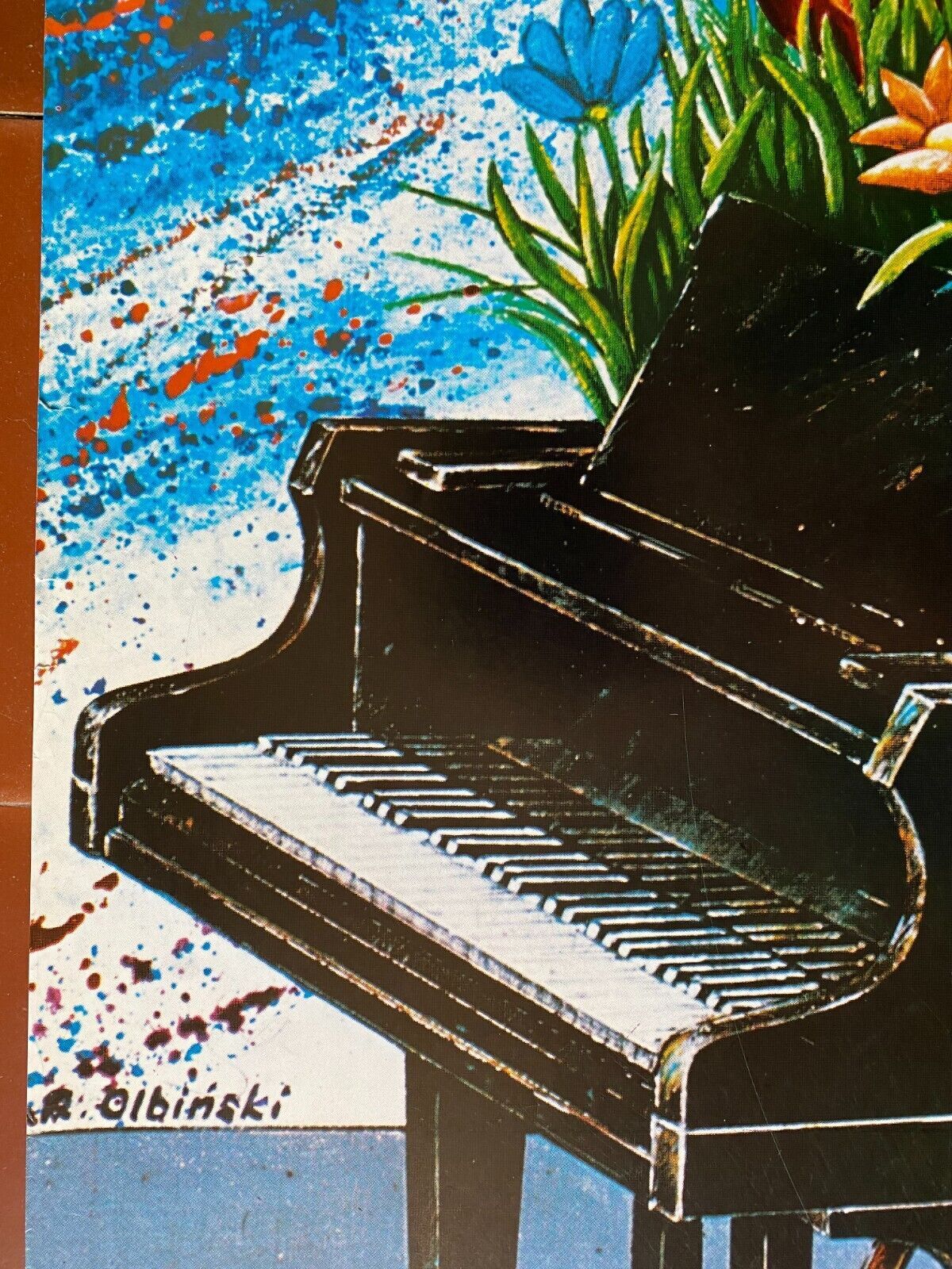 Original Polish poster "All that music" Olbinski 1978