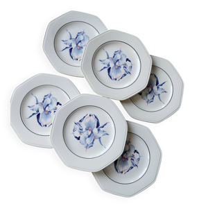 6 assiettes à dessert - motif