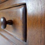 Brutalist Massive Oak chest of drawers - 1960s