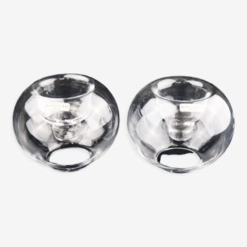 Pair of candle holders Kosta Boda