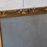 Bevelled gilded wood mirror