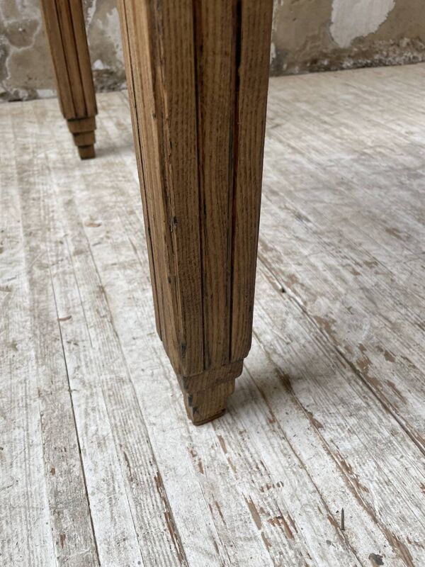 Table de ferme boucher chêne années 50