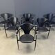 Vintage leather armchairs by Arrben Italy, 1980s - set of 6
