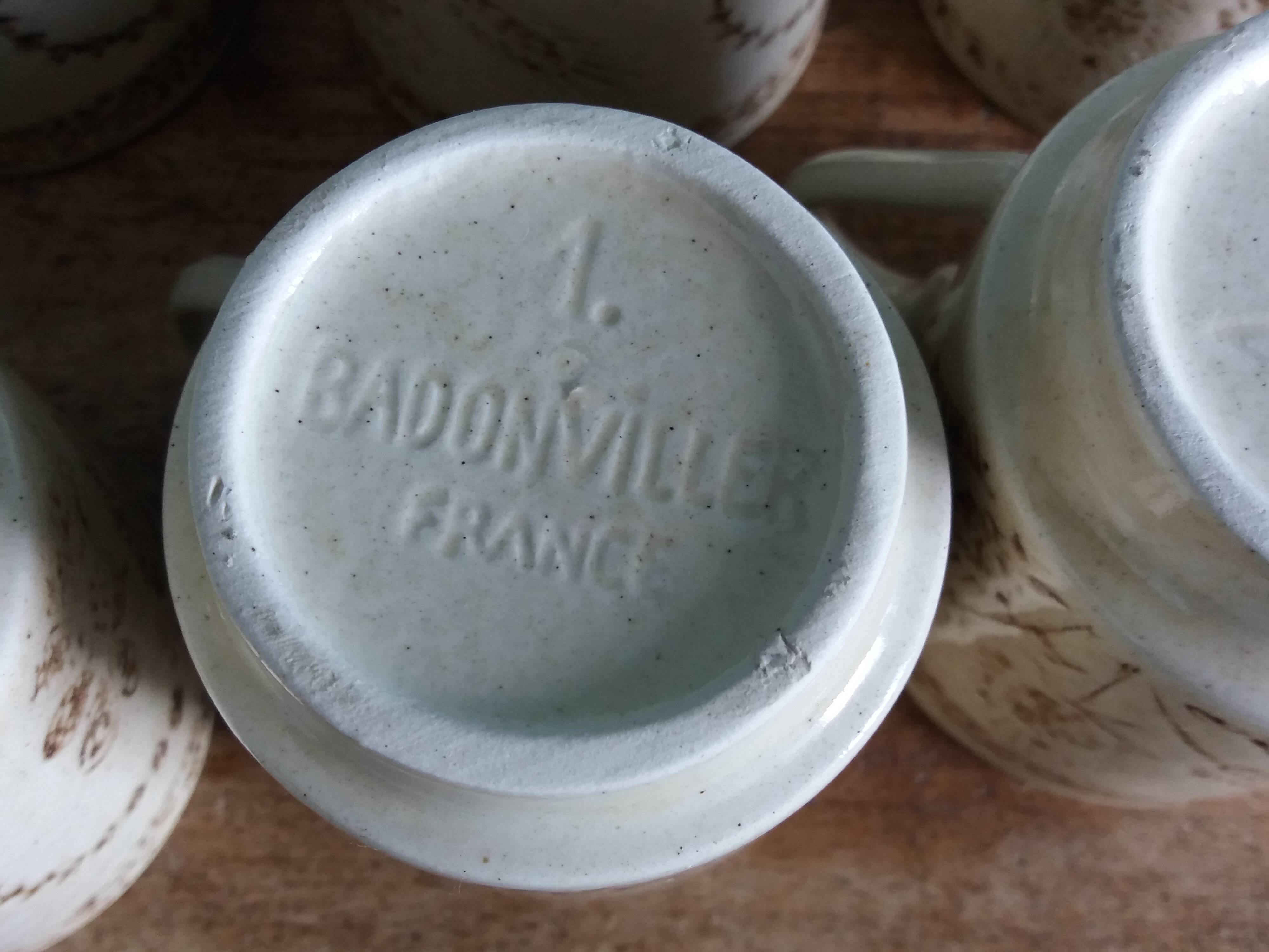 Badonviller cups from the 70s