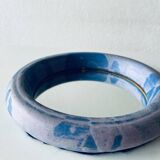Round ceramic wall mirror