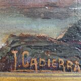 Marine, oil painting on canvas by Louis CADIERRA, 60 x 47 cm