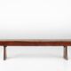 Banc rustique français en chêne brun, vers 1900