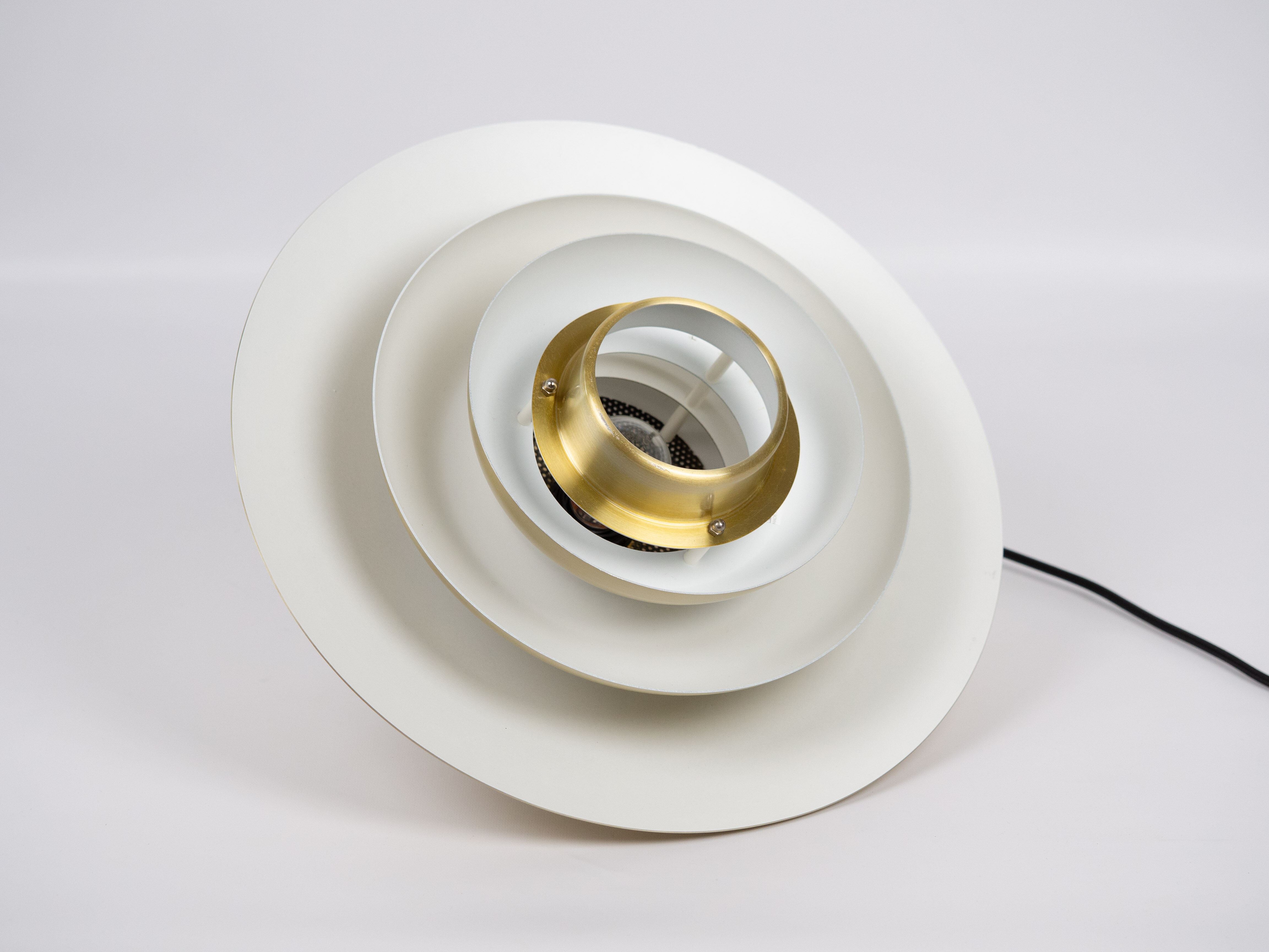Vintage Danish pendant lamp Verona by Kurt Wiborg, Jeka, 1980s.