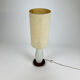 Mid century italian glass and teak floorlamp, 1950s