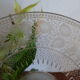 Plate with crystal heel engraved Saint Louis / Baccarat 19th century - 21.5 cm