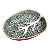 Cabbage leaf-shaped ceramic dish / platter