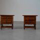 Spanish nightstands in walnut - Spain 1900s