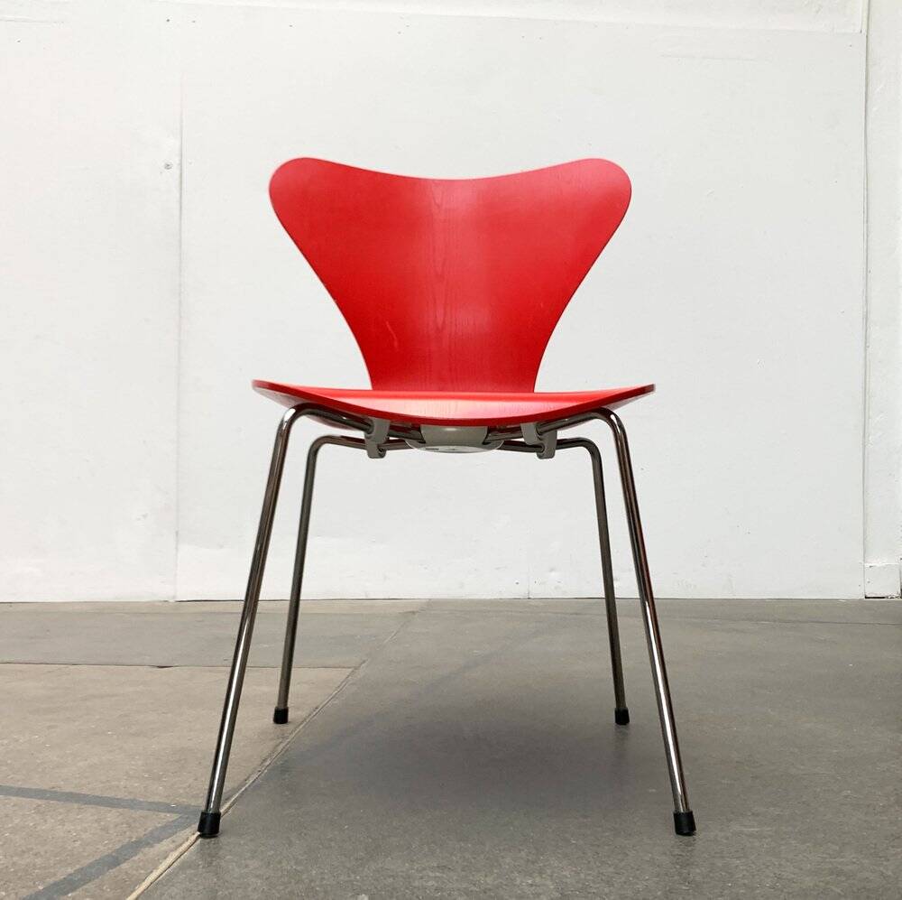 Model 3107 chairs by Arne Jacobsen for Fritz Hansen, Denmark, 1997, Set of 4