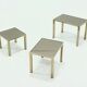 Set 23k Gold Plated Nesting Tables by Belgo Chrom 1970s