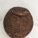 Round straw basket 50s-60s