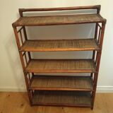 Rattan shelf