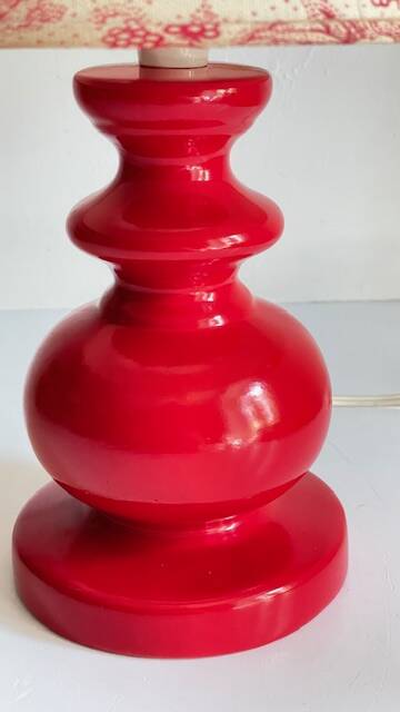 LAMPE Céramique Mûriers ANNEES 70