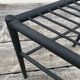 Chair with high back in vintage metal 1980