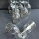 8 Daum gold-plated wine glasses