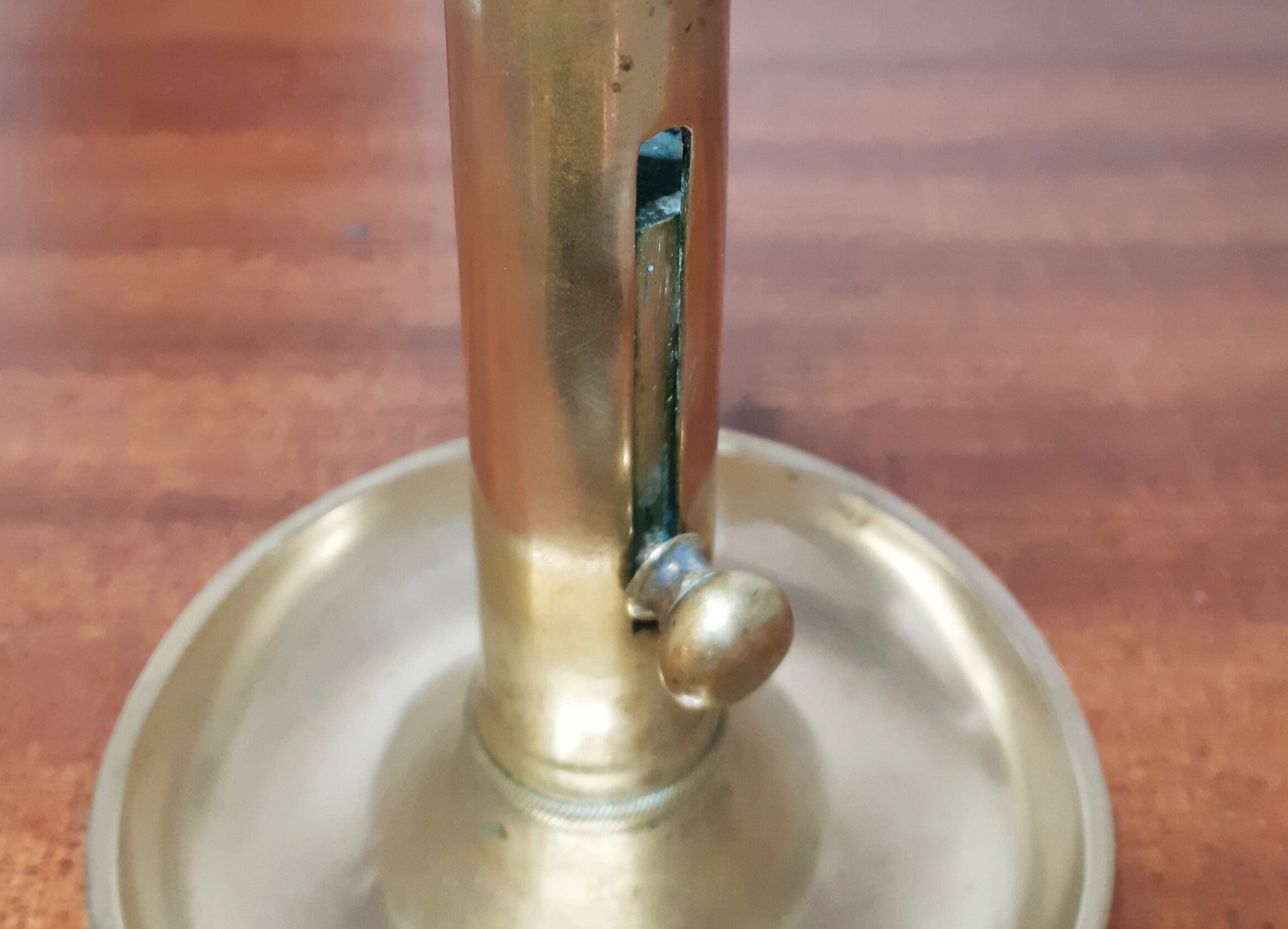 Copper candle holder