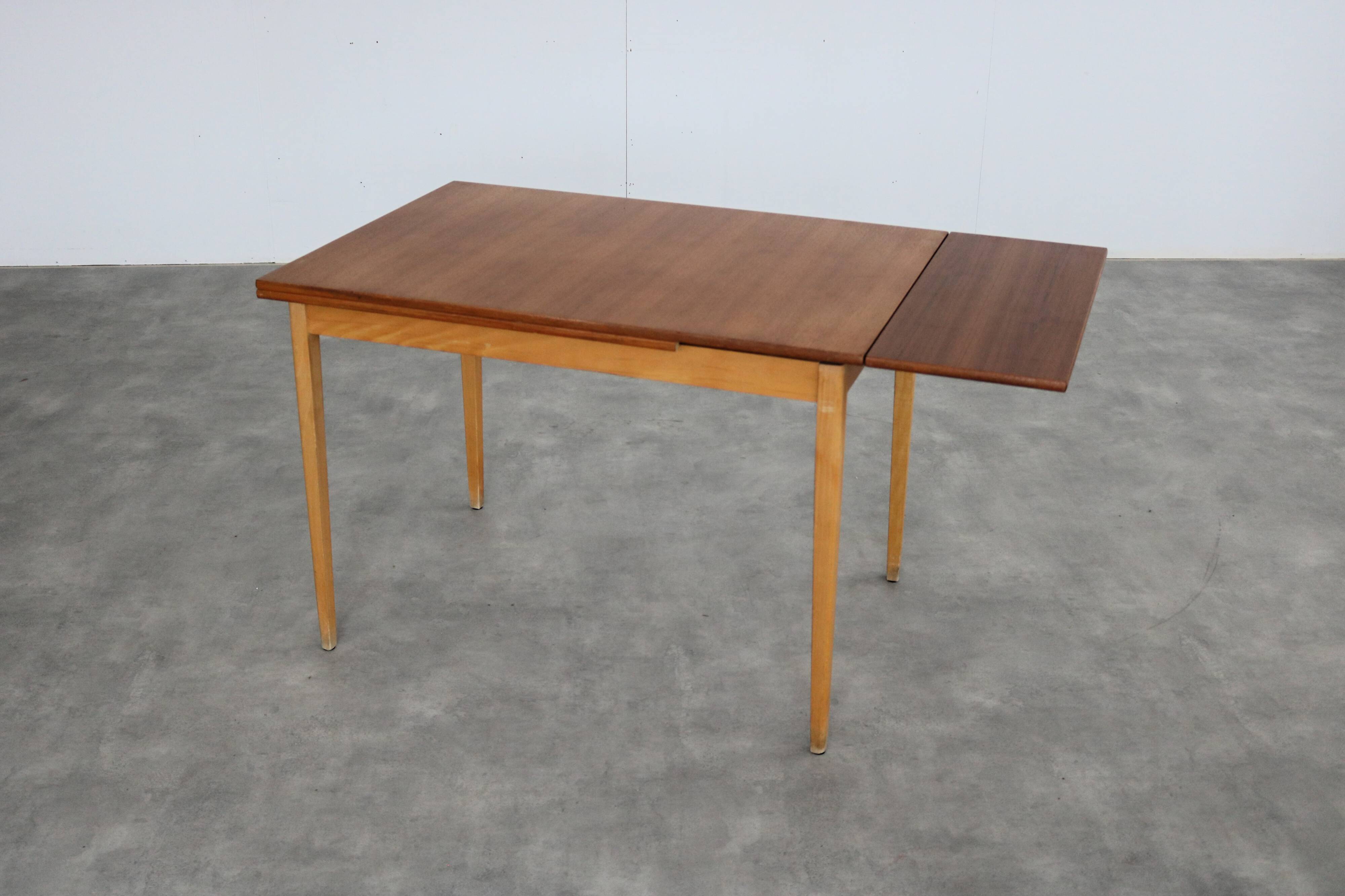 Extendable dining table, Sweden, 1960s