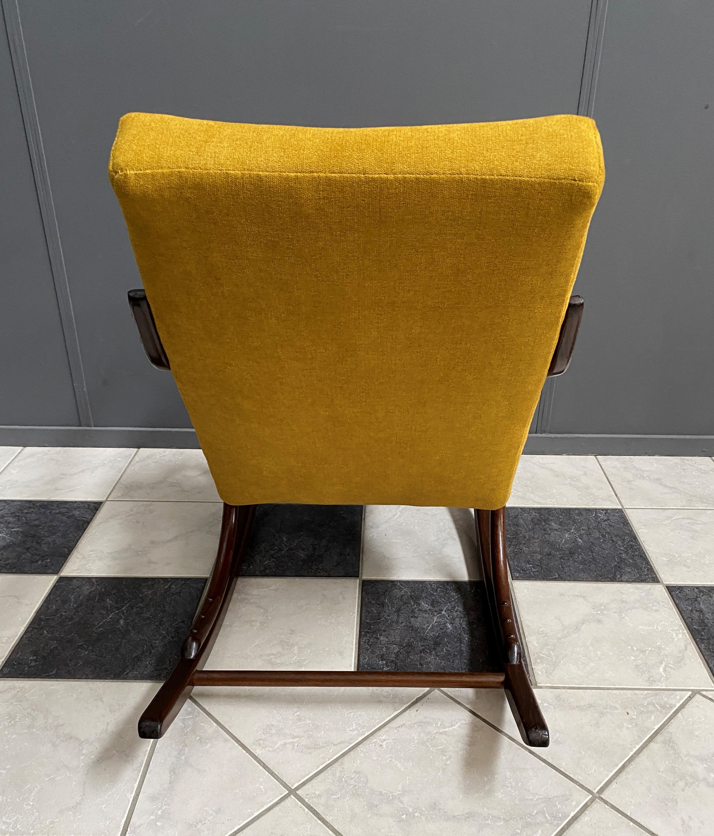 Rocking chair in yellow by TON