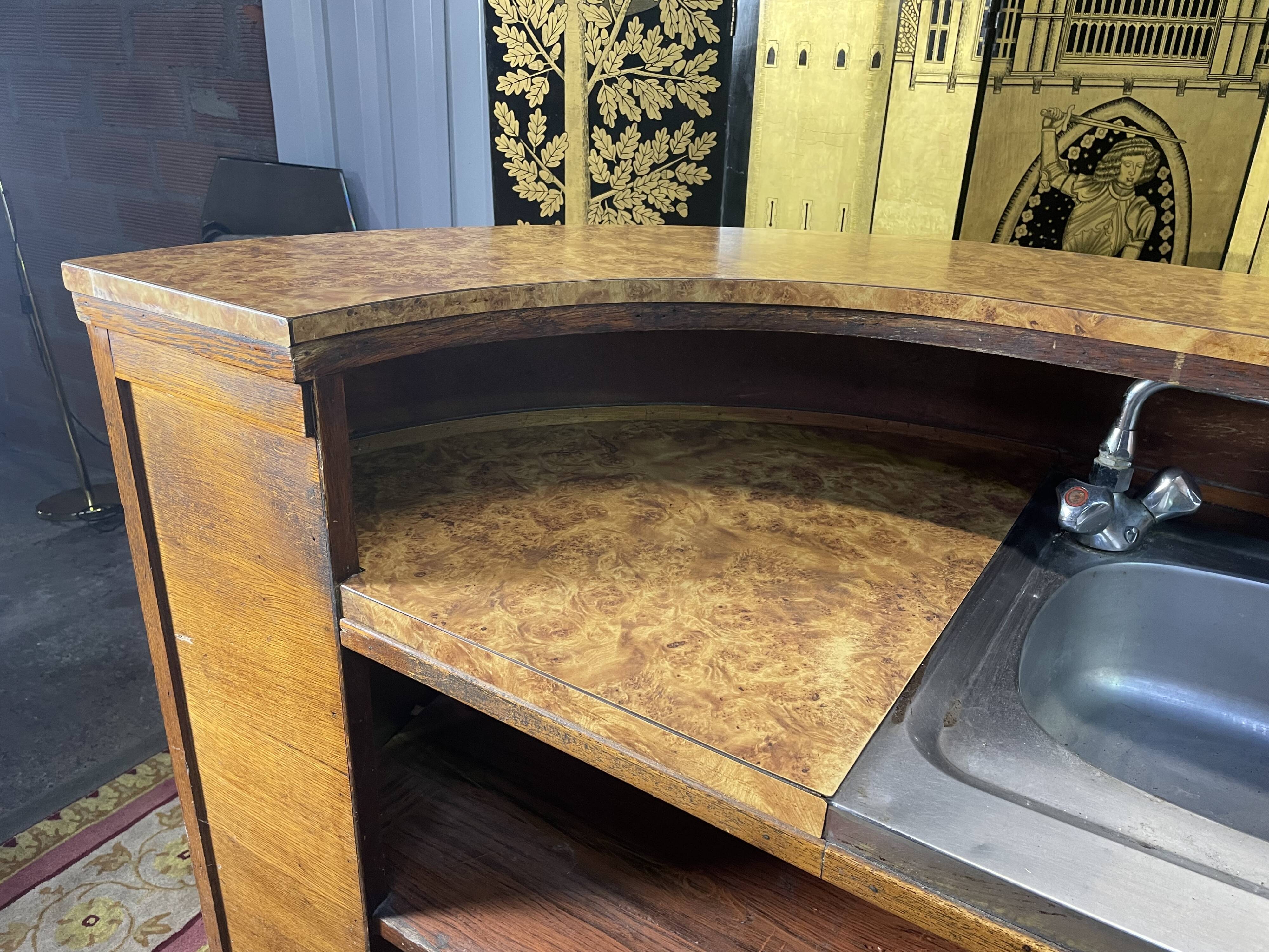 Oak bar counter 1960