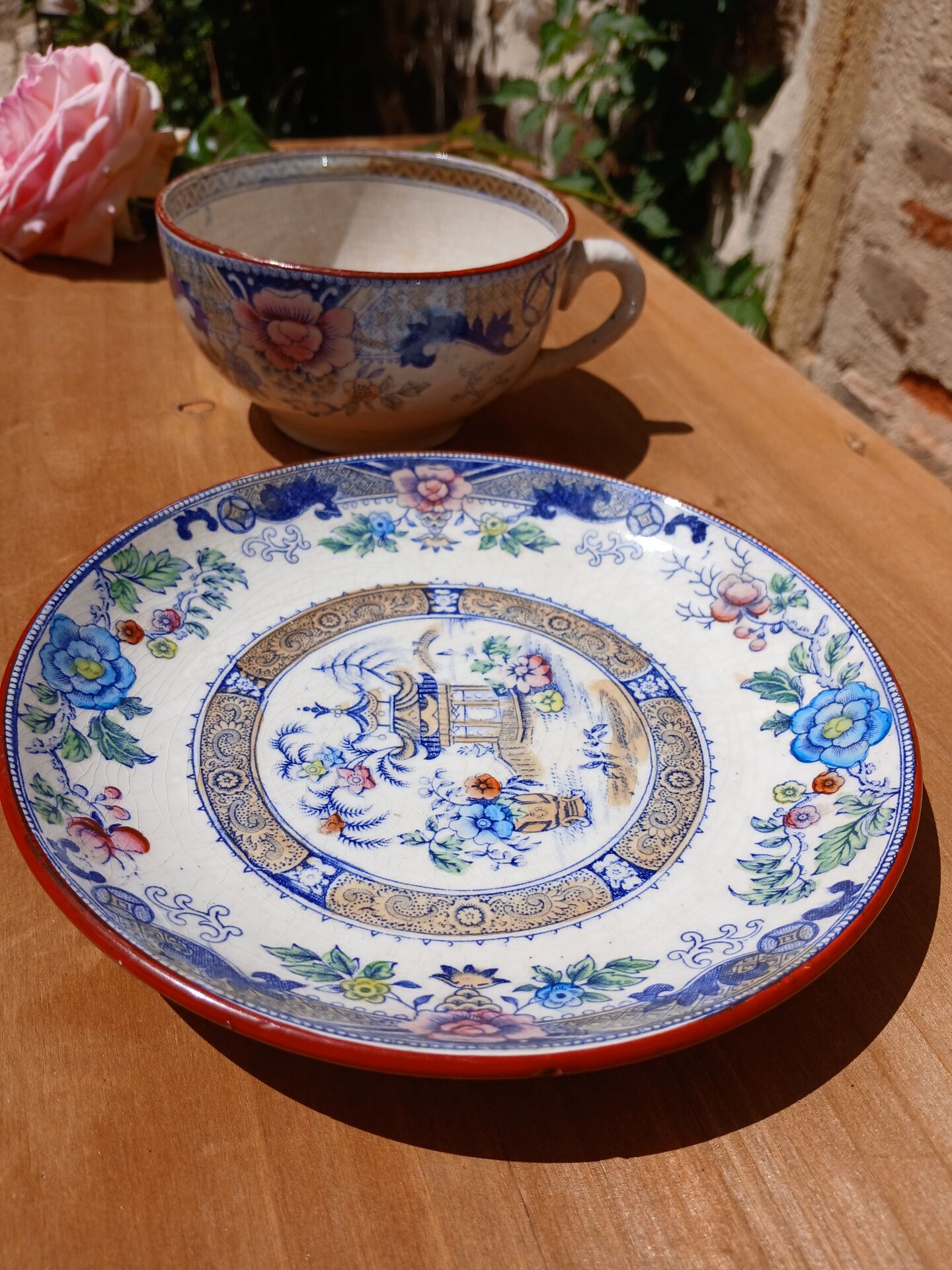 Antique ironstone cup