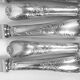 Twelve Christofle Marly table knives, silver-plated metal handles.