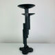 Brutalist iron candlestick, vintage