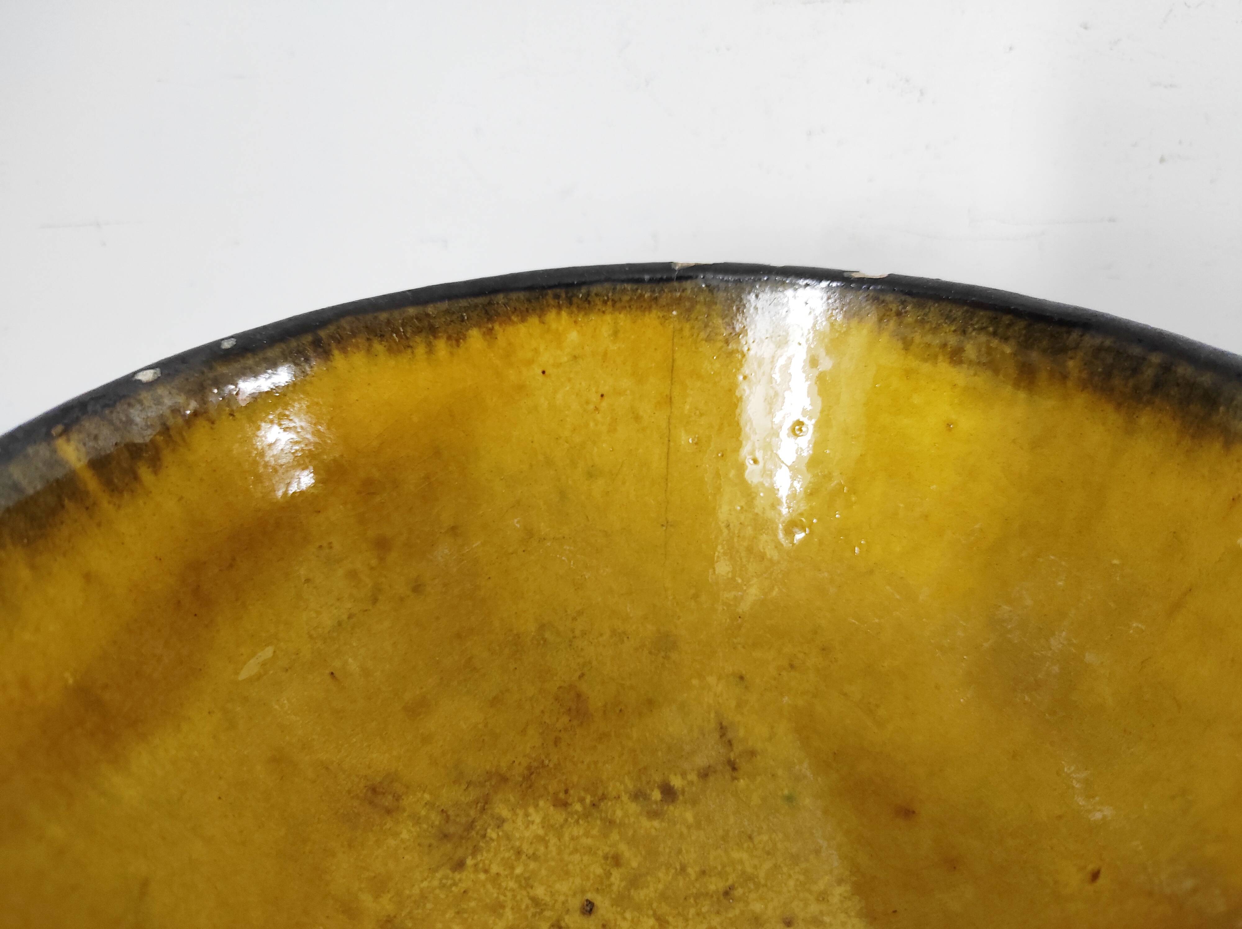 Bol en céramique jaune Biot