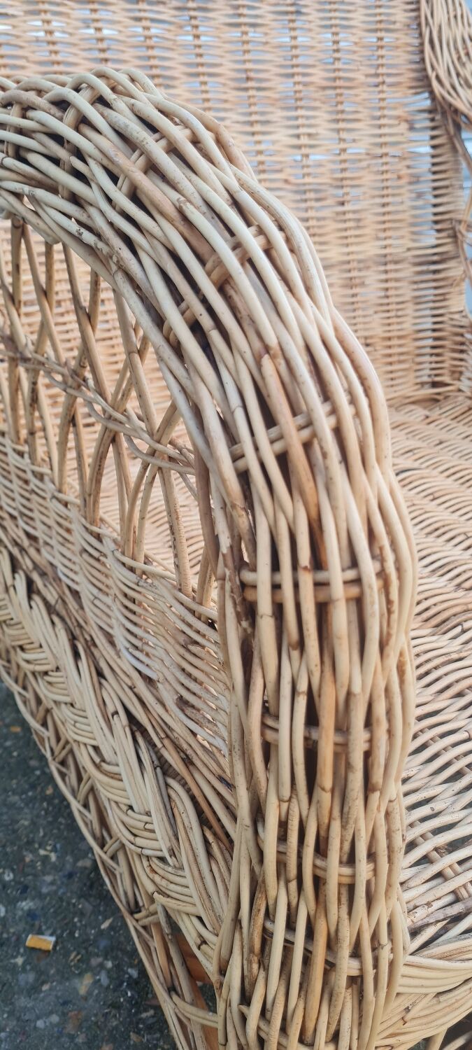 Wicker armchair 1960
