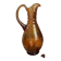 Grand pichet en verre bullé ambré 
