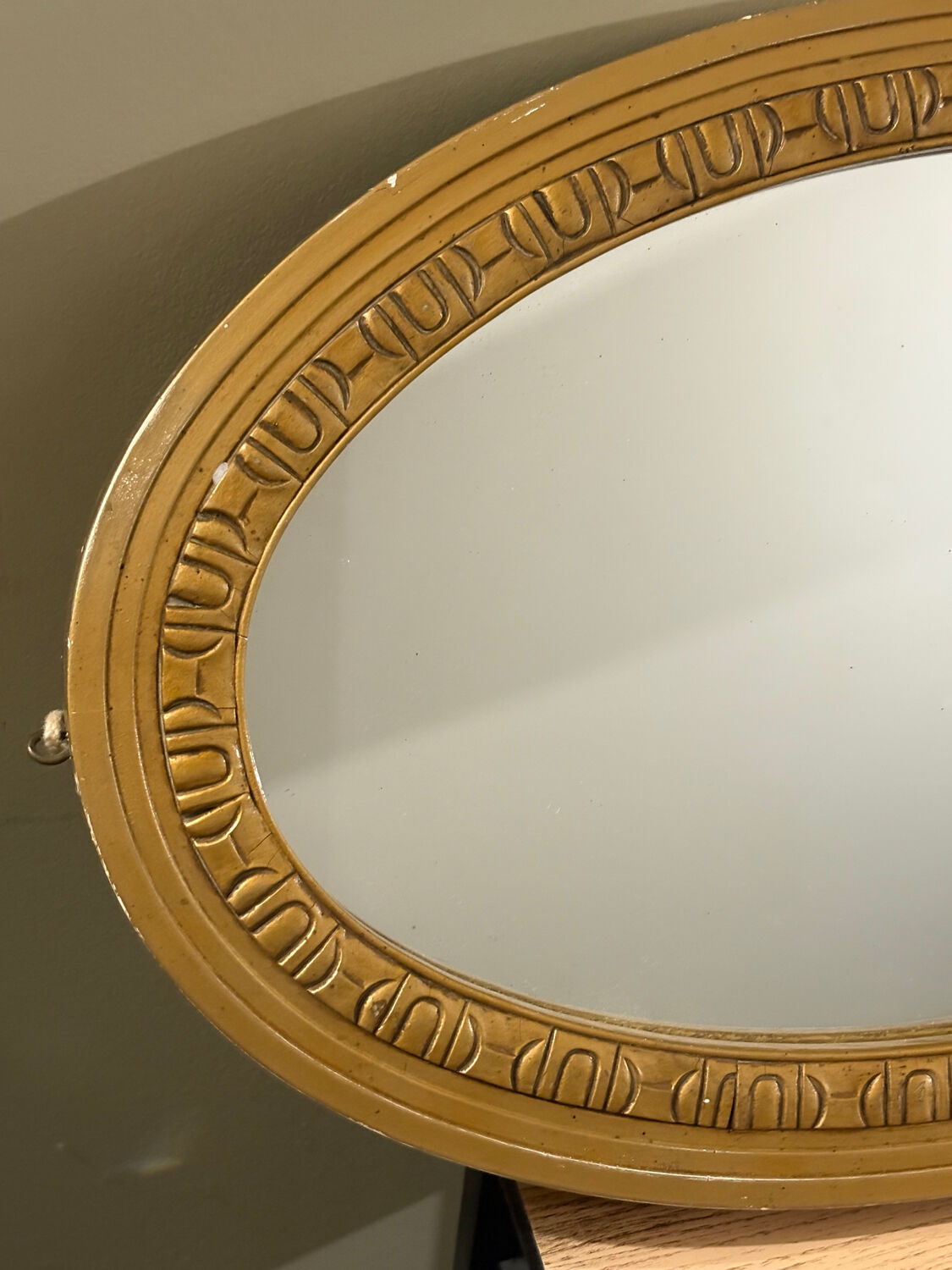 Vintage wooden mirror 56 x 35