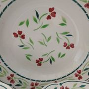 6 Digoin and Sarreguemines soup plates