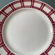 Series of 10 vintage Badonviller earthenware flat plates