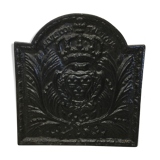 Old cast-cast-glass chimney plate