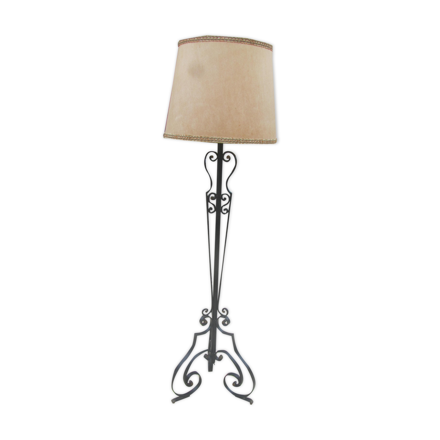 1950s wrought iron lamppost