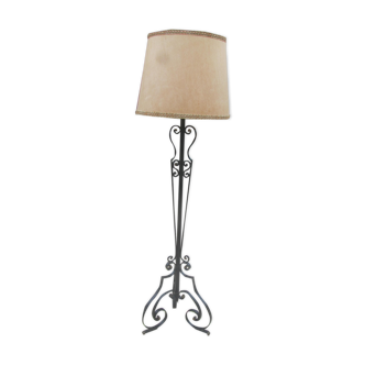 Lampadaire fer forgé années 50