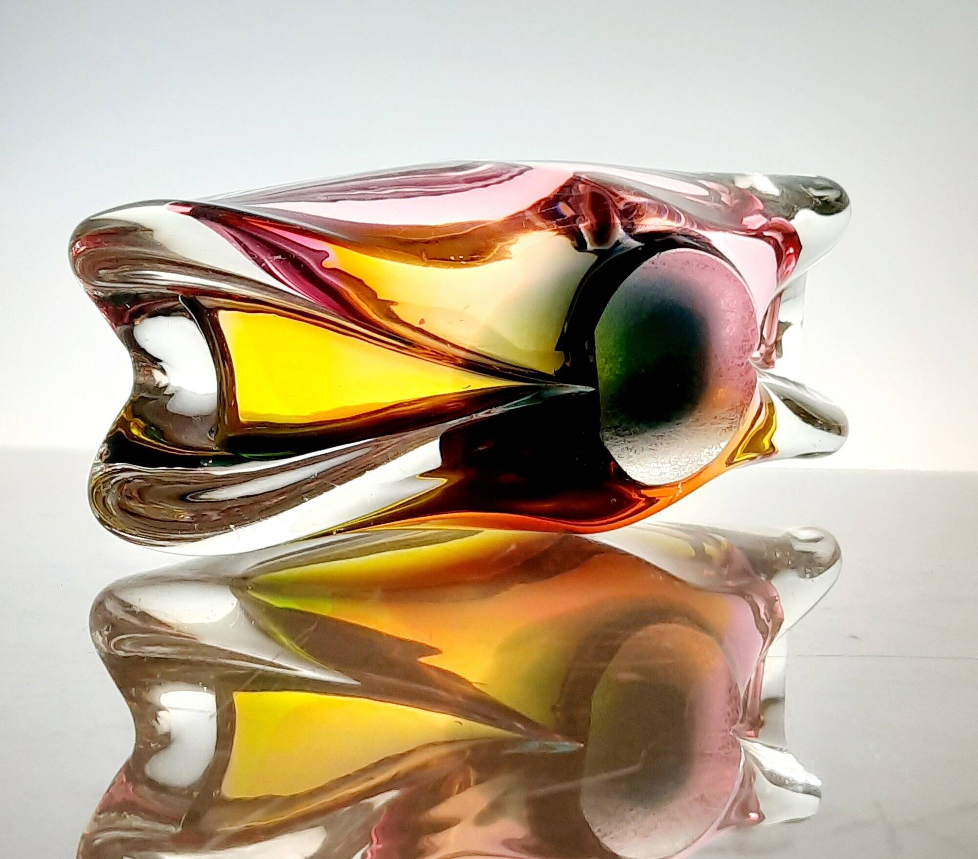 Vintage Cup • Blown Glass • Josef Rozinek • Borske Sklo • 1960