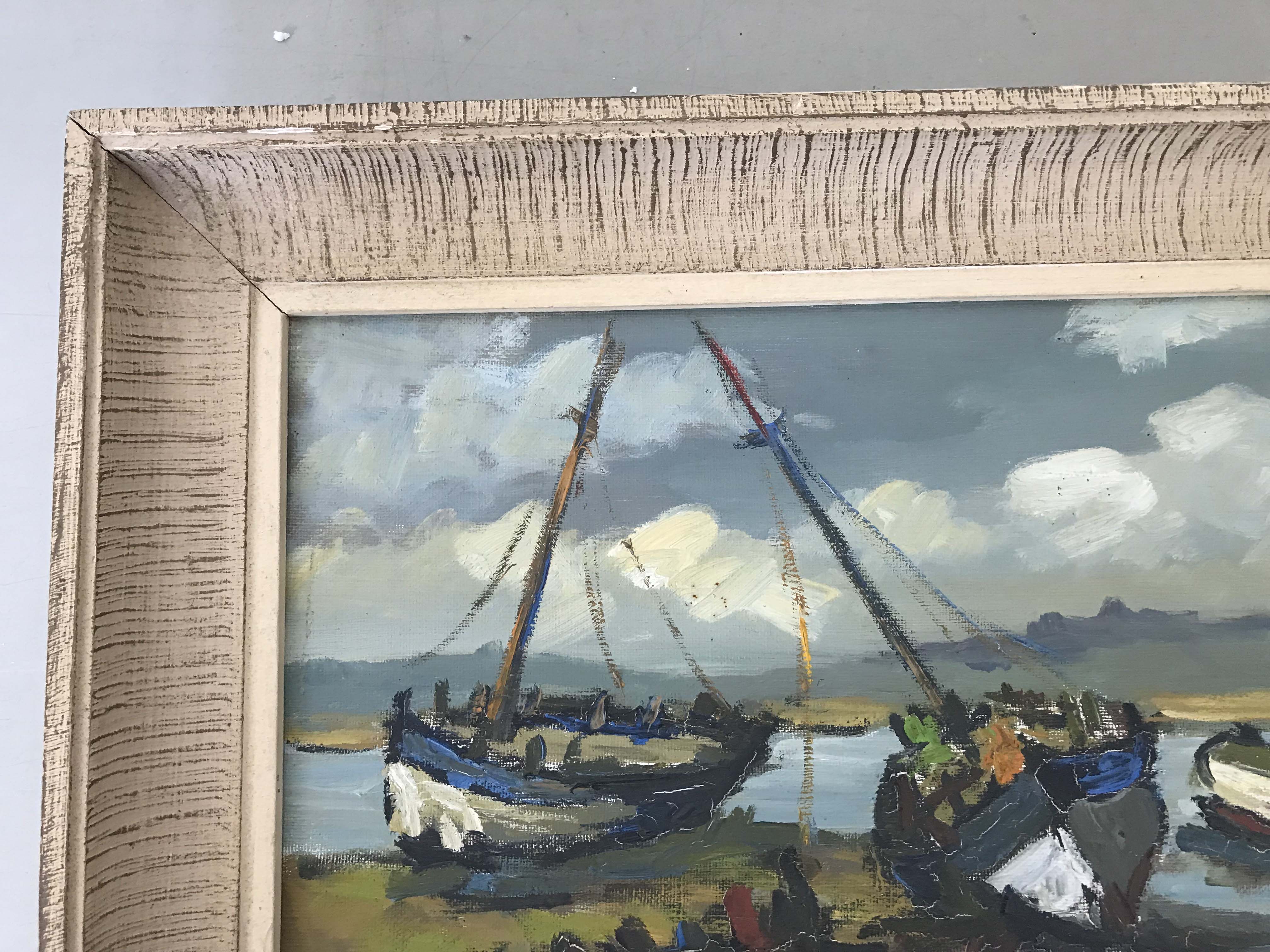 Tableau marine à l'huile