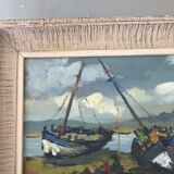 Tableau marine à l'huile