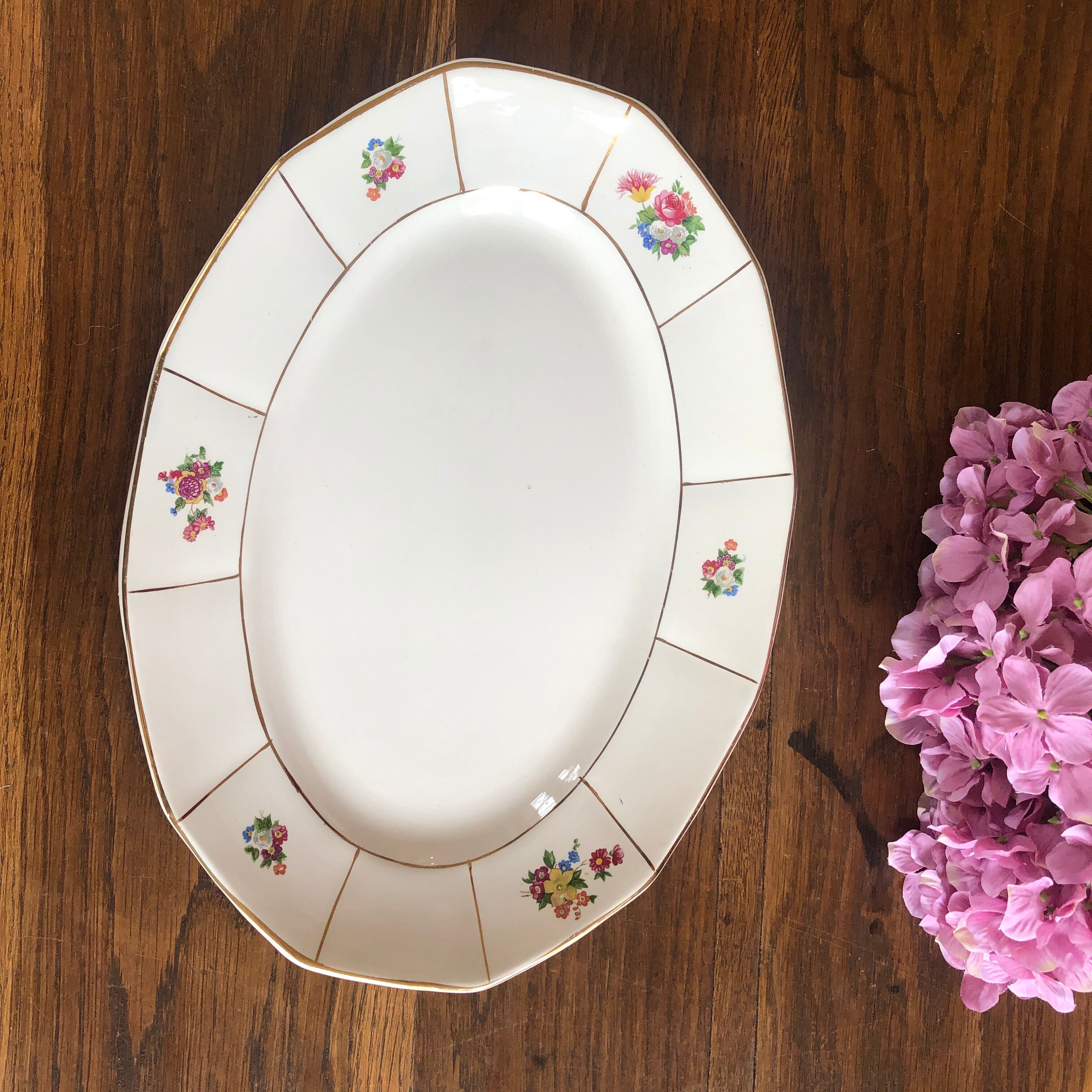 Oval dish Prado Digoin and Sarreguemines